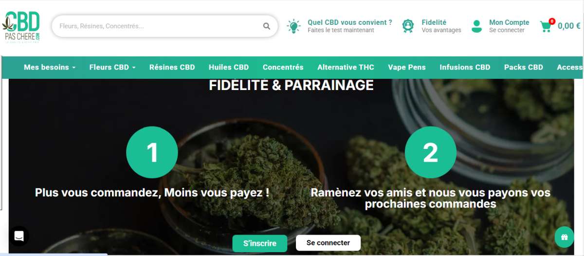 Programme fidélité de CBD Pas Chère